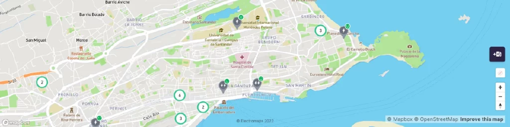 Conoce dónde cargar tu coche eléctrico en Santander con la app Electomaps